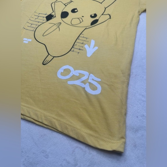Yellow Pikachu Kids T-Shirt - Picture 3 of 11